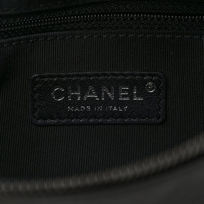 Chanel Calfskin Chain 20s Signe Waist Bag Black 6 of 9