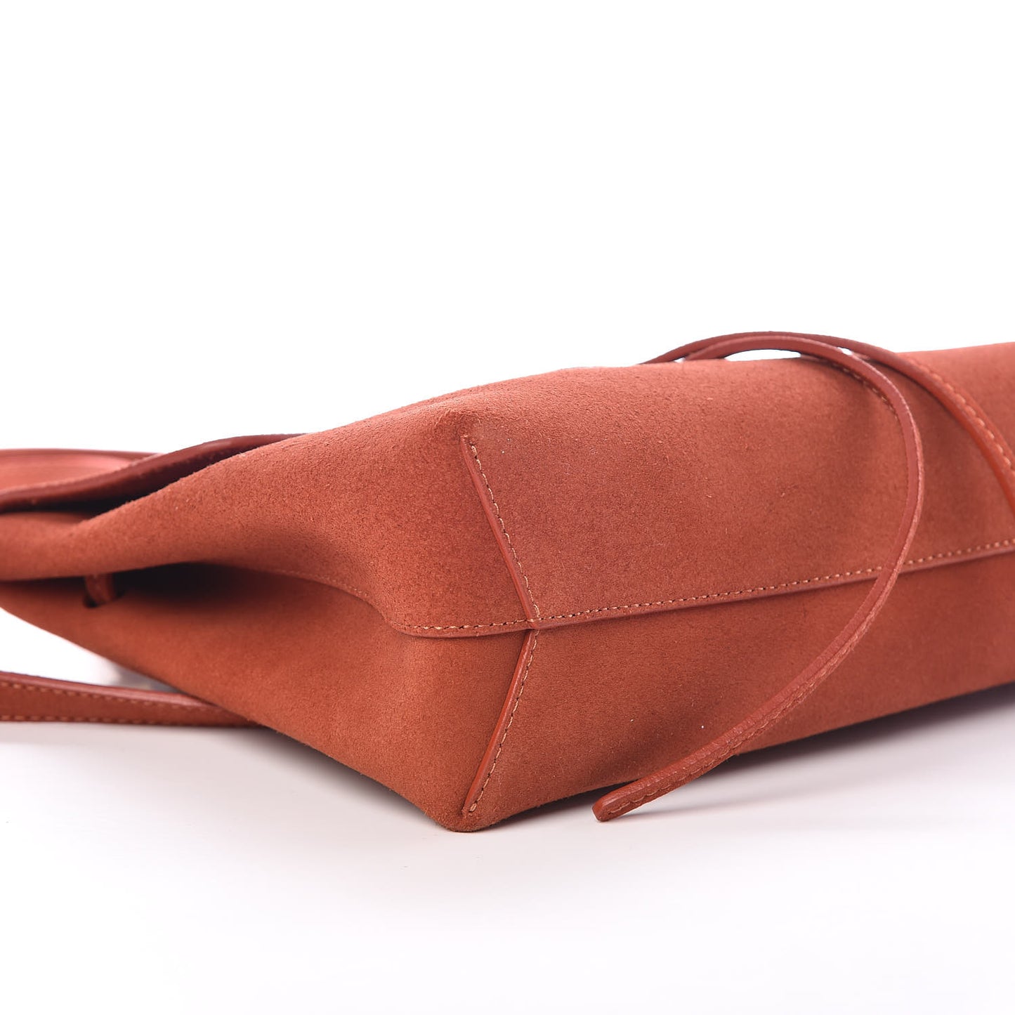 Suede Mini Lady Bag Brick