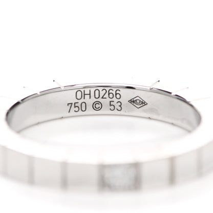 Cartier 18K White Gold Diamond Lanieres Ring 53 6.5 4 of 4