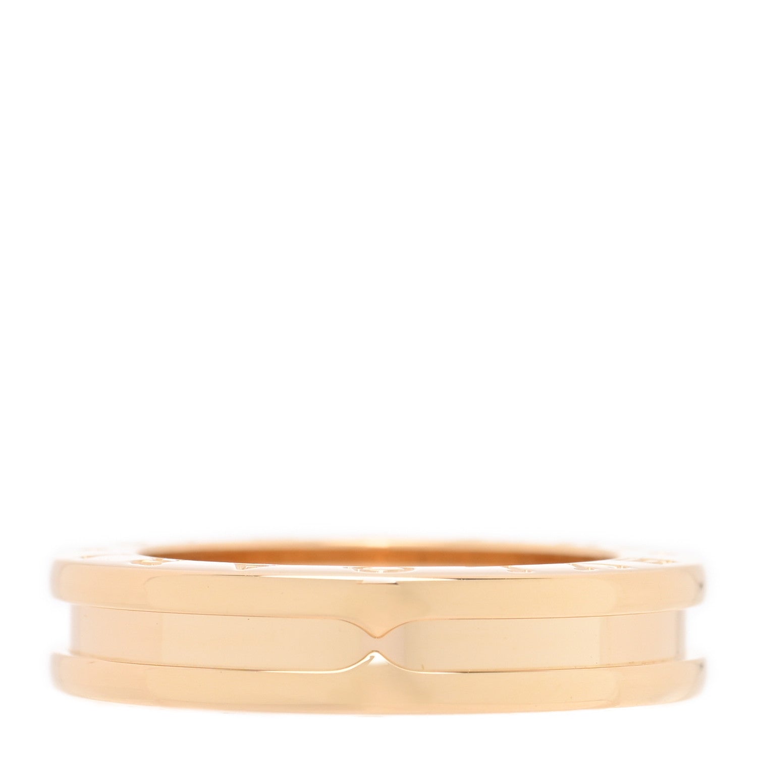 Bulgari 18K Yellow Gold B.Zero1 One-Band Ring 50 5.25 1 of 5