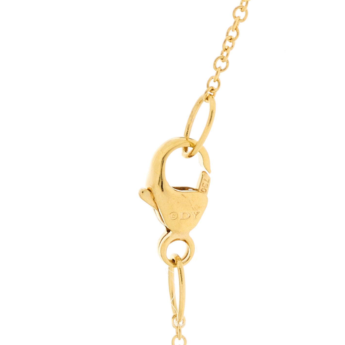 David Yurman 18K Yellow Gold Diamond 8mm Petite Infinity Pendant Necklace 5 of 5