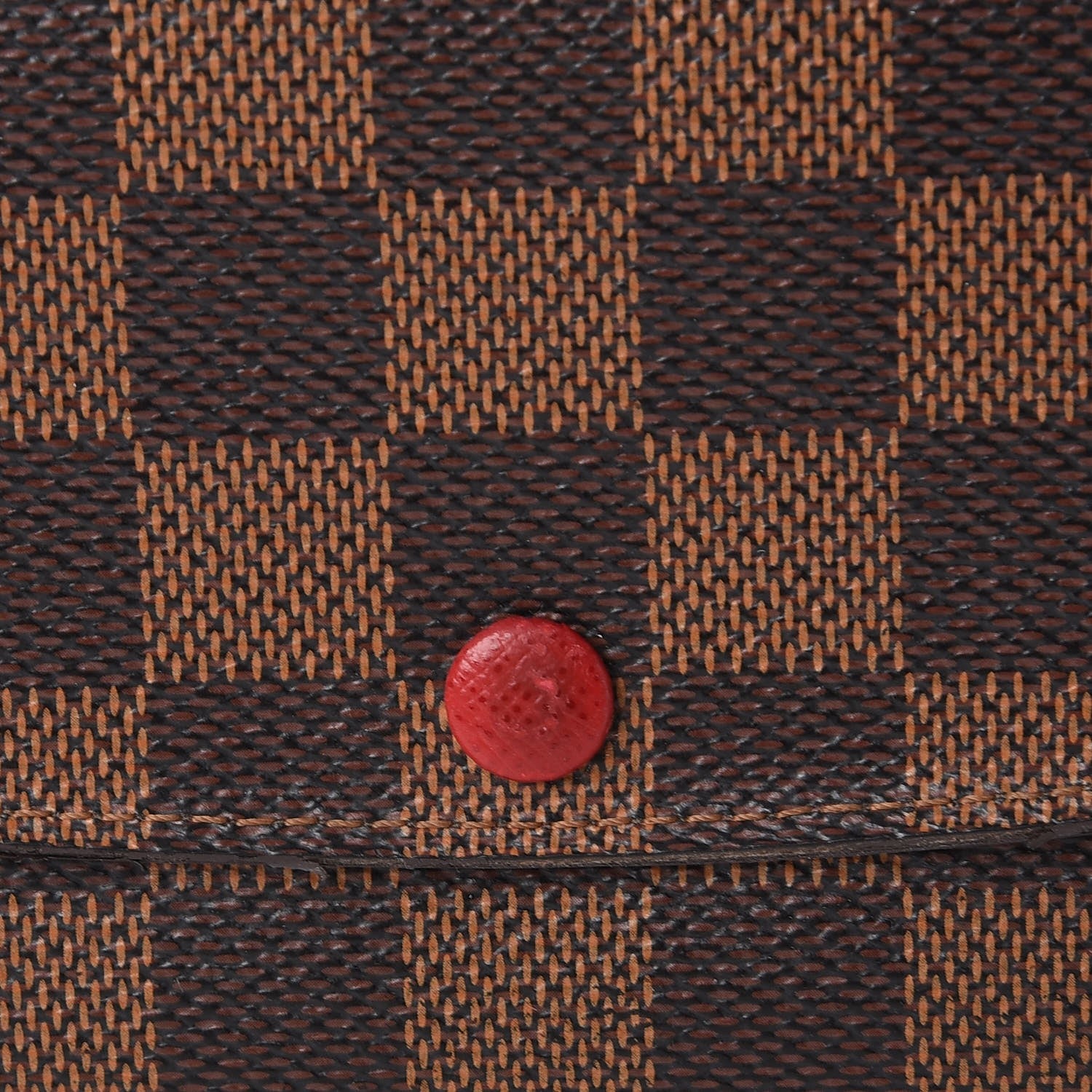 Louis Vuitton Damier Ebene Emilie Wallet Red 12 of 13