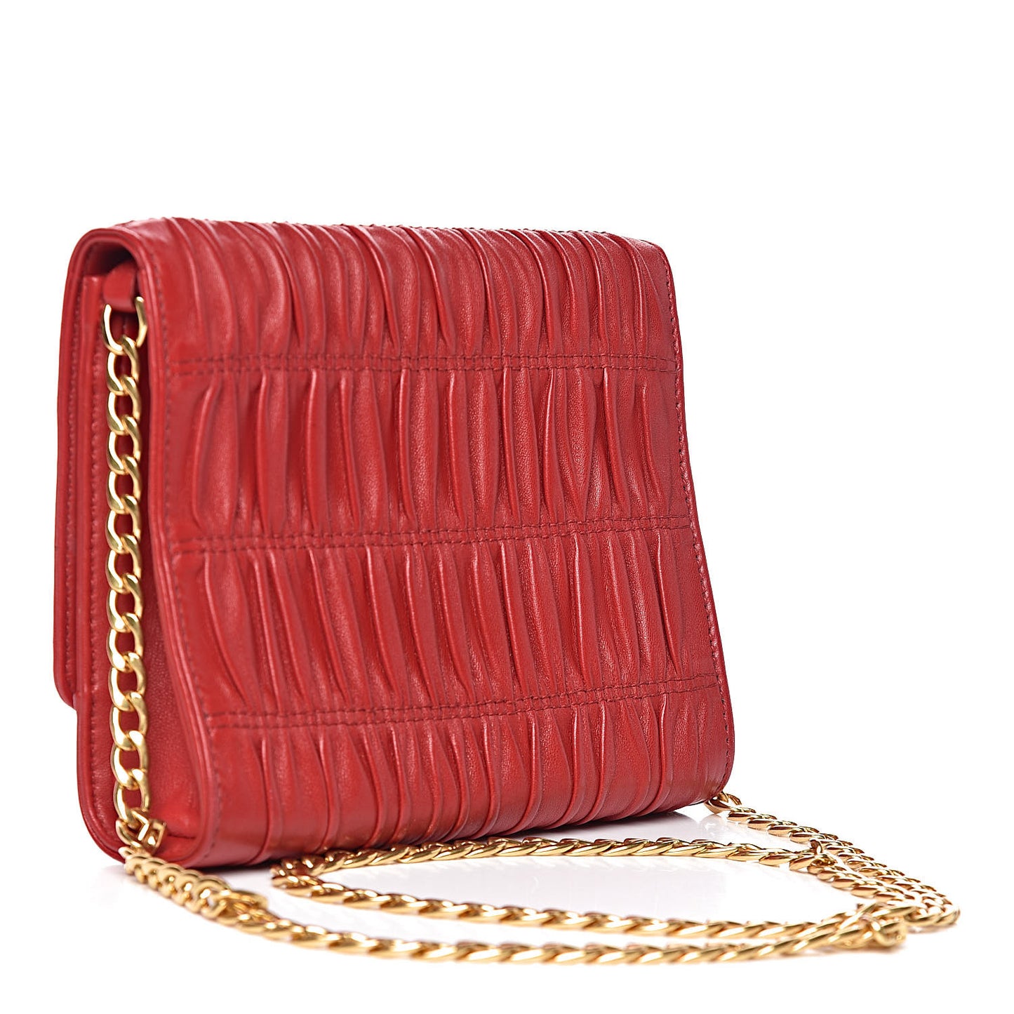 Nappa Gaufre Crossbody Fuoco
