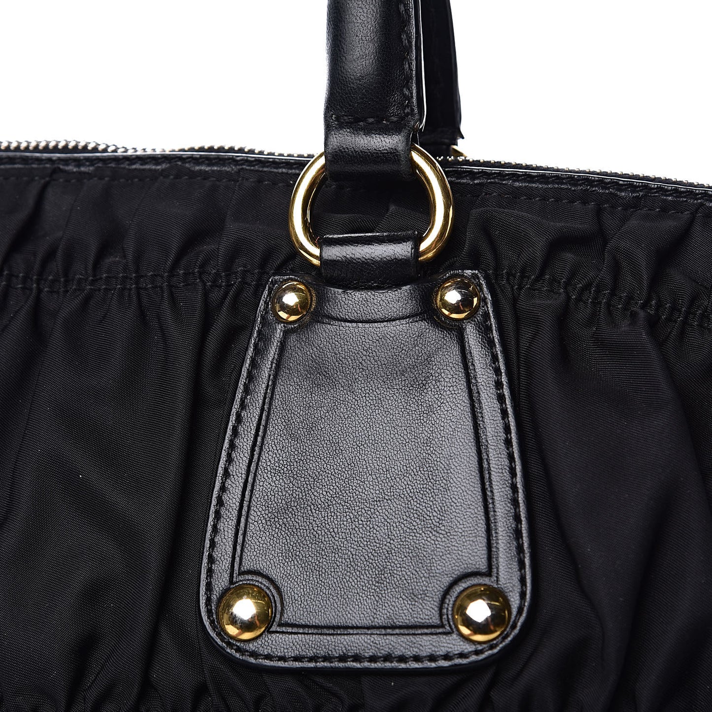 Tessuto Nylon Gaufre Tote Black