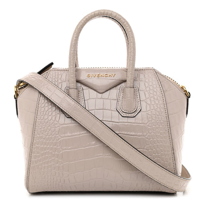 Givenchy Calfskin Crocodile Embossed Mini Antigona Dune 1 of 10