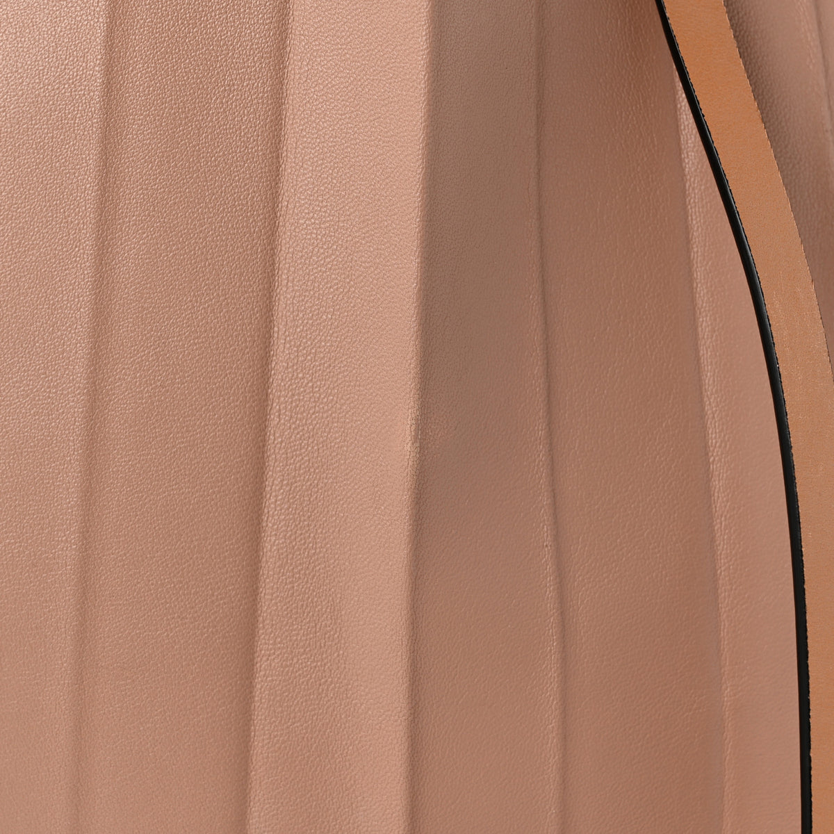 Calfskin Pleated Tote Dusty Rose