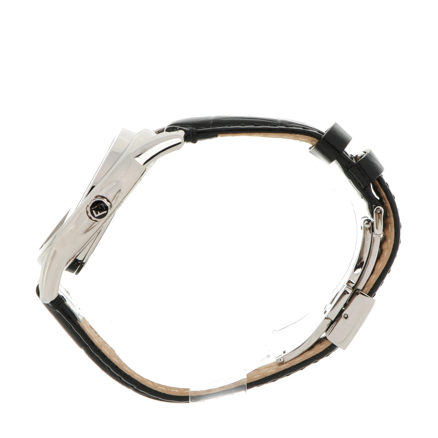 Stainless Steel Alligator 37mm 2200M Round Loop Quartz Watch Black