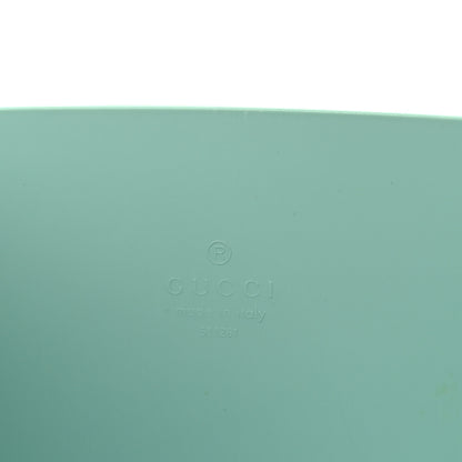 Gucci Rubber Oversized Logo Tote Teal 5 of 8
