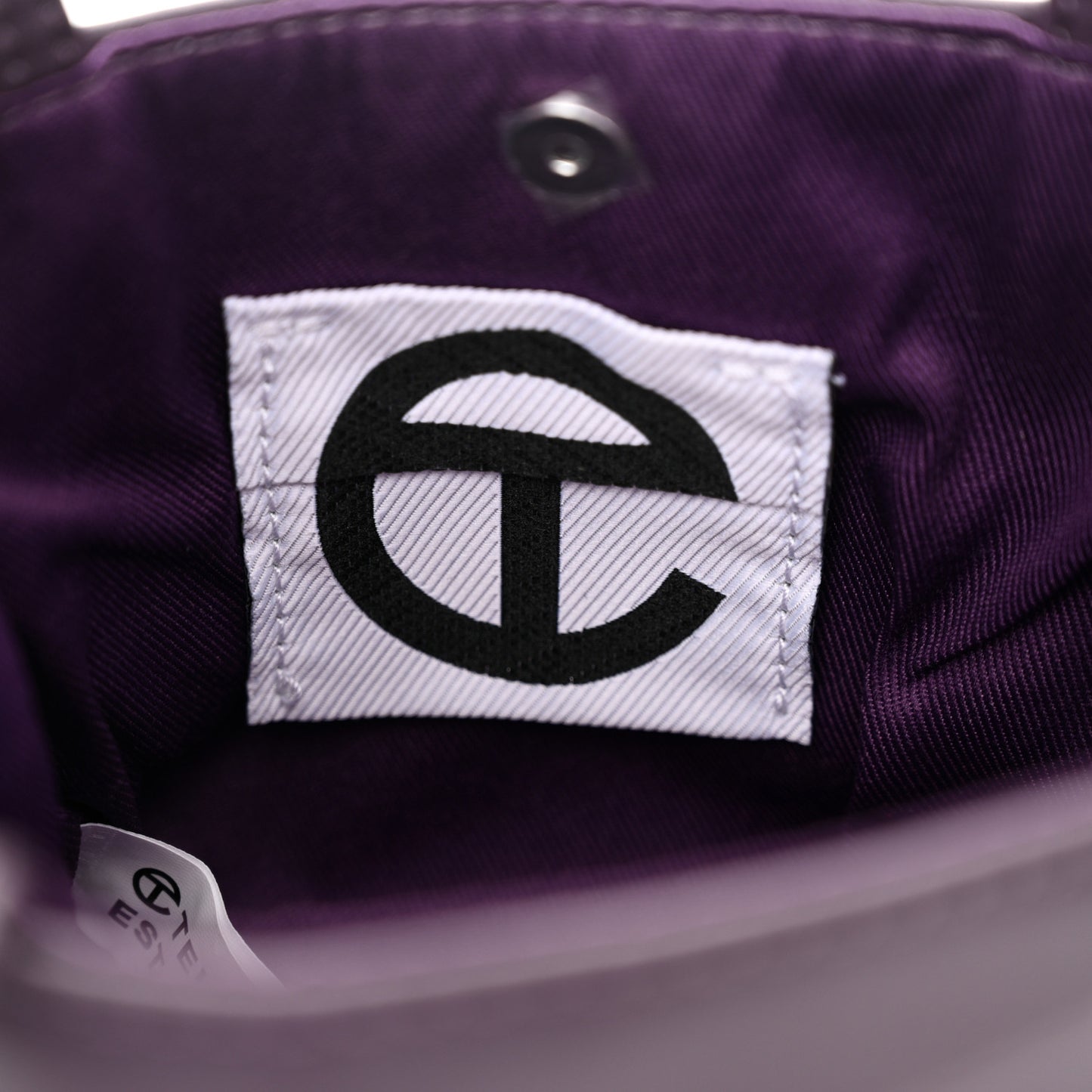 Vegan Leather Small Shopping Bag Eggplant