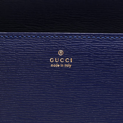 Gucci Shangai Calfskin Polka Dot Horsebit 1955 Wallet On Chain Blue Orange Sailor Blue 6 of 8