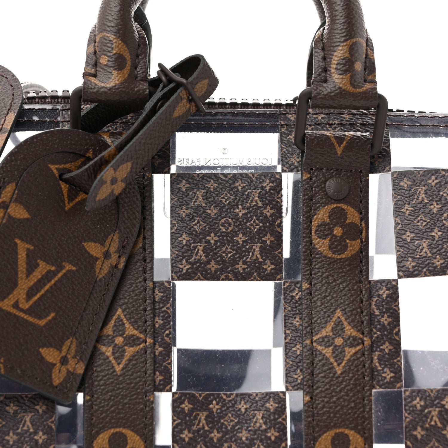 Louis Vuitton PVC Monogram Chess Keepall Bandouliere 25 1887026