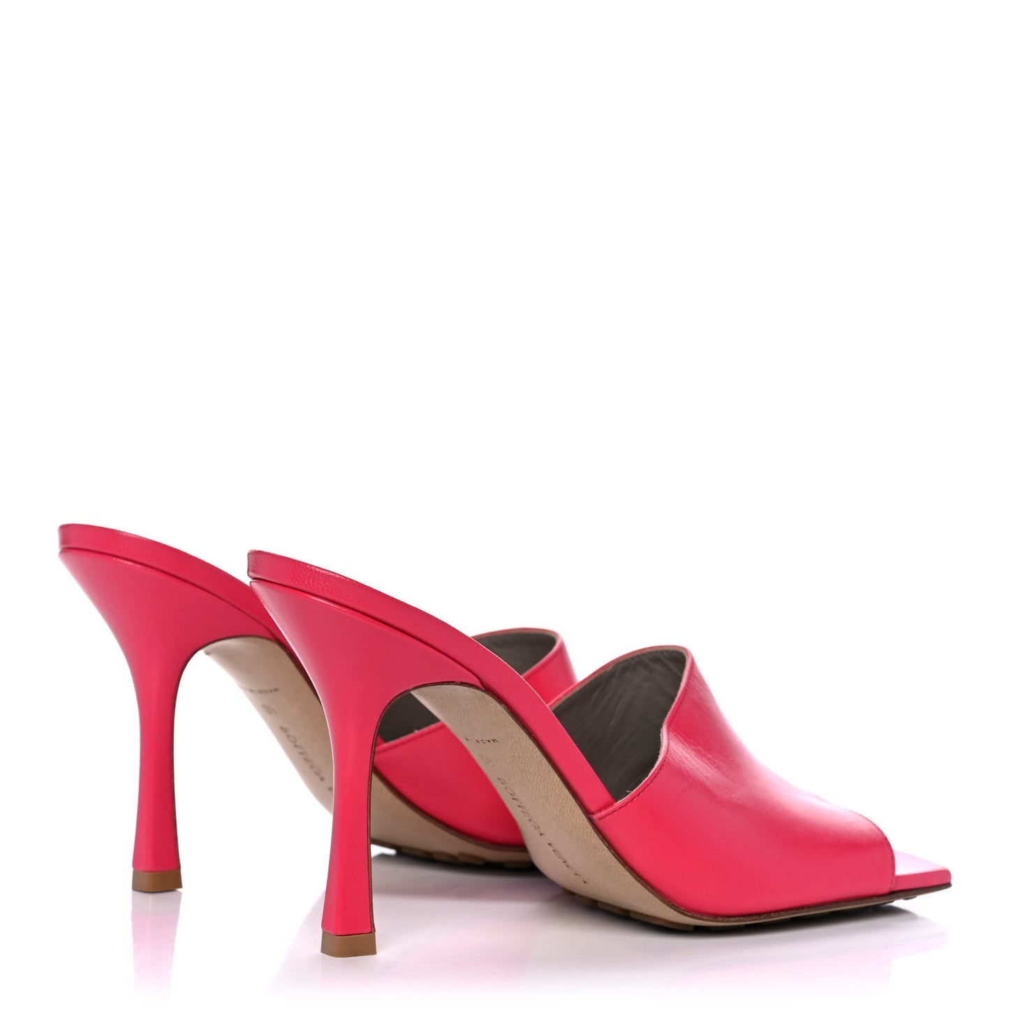 Lambskin Stretch Mule Sandals 40 Lollipop