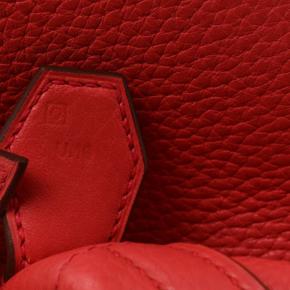 Hermes Taurillon Clemence Bolide 35 Rouge Casaque 7 of 10