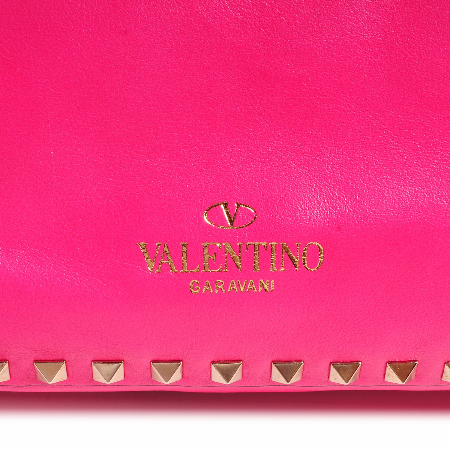 Valentino Garavani Vitello Medium Rockstud Tote Pop Fuxia 8 of 8