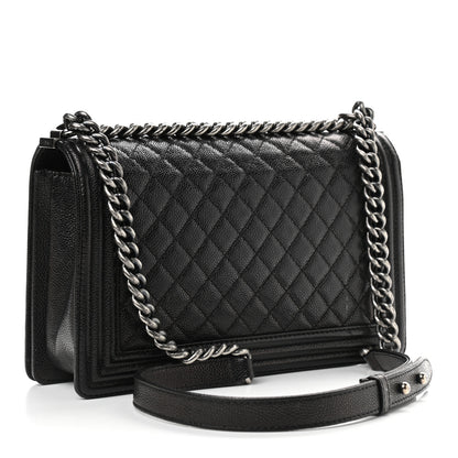 Chanel Caviar Quilted New Medium Boy Flap Black 3 of 16