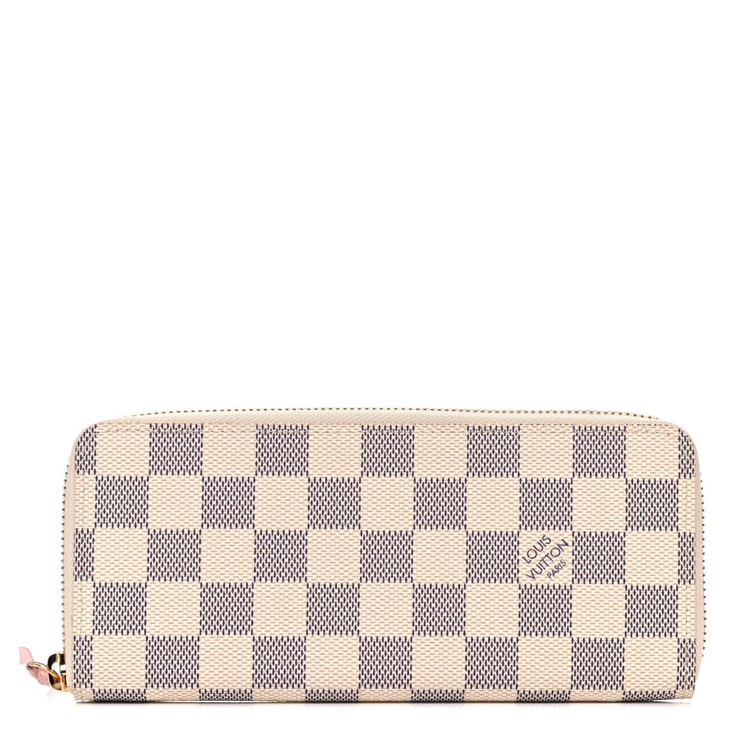 Damier Azur Clemence Wallet Rose Ballerine