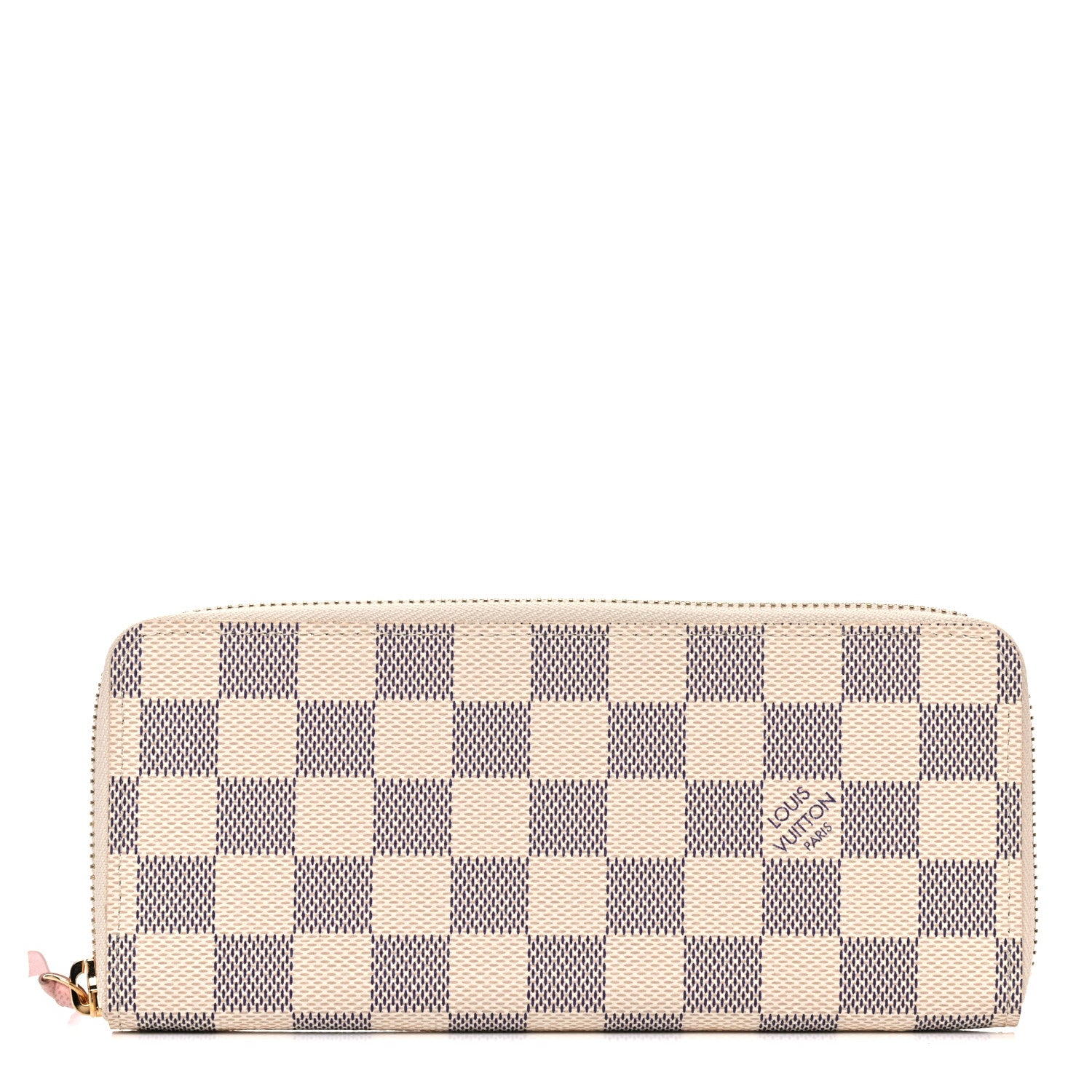 Louis Vuitton Damier Azur Clemence Wallet Rose Ballerine 1 of 10
