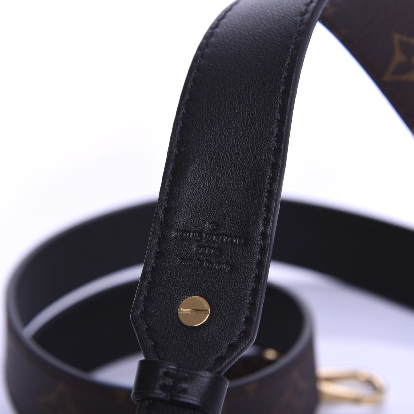 Monogram Bandouliere Shoulder Strap XL Black