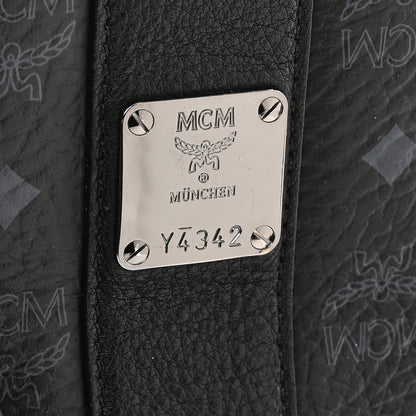 MCM Visetos Medium Liz Reversible Shopper Tote Black 9 of 12