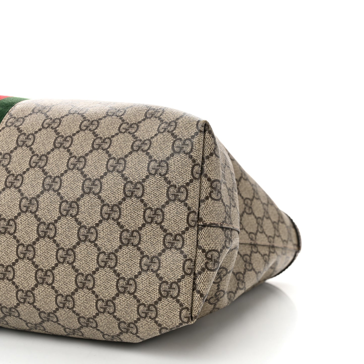 GG Supreme Monogram Medium Ophidia Shopping Tote Brown