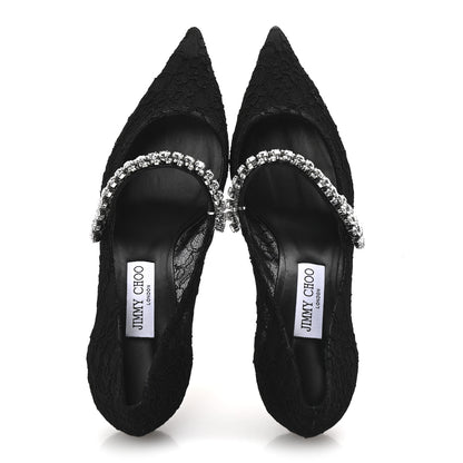 Jimmy Choo Lace Crystal Bing 65 Pumps 40.5 Black 2 of 8