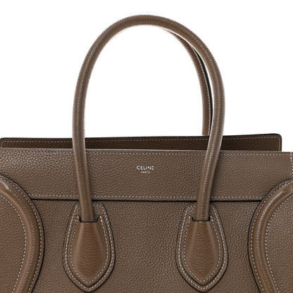 Celine Drummed Calfskin Micro Luggage Souris 8 of 11