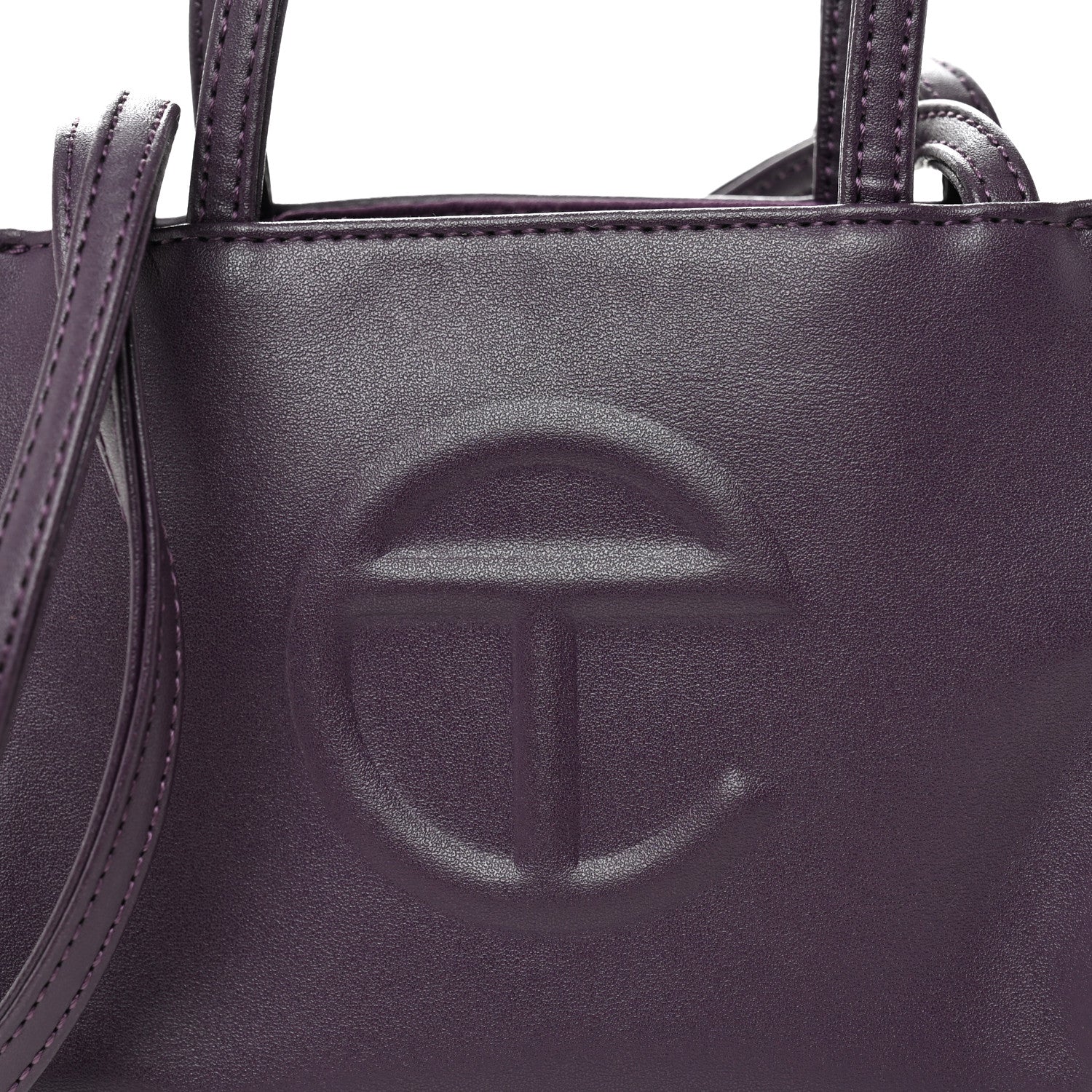 Telfar Vegan Leather Small Shopping Bag Eggplant 15 of 19