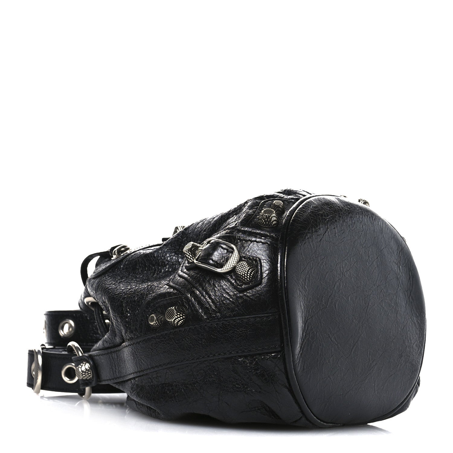 Balenciaga Agneau Arena Le Cagole Bucket Bag XS Black 5 of 13