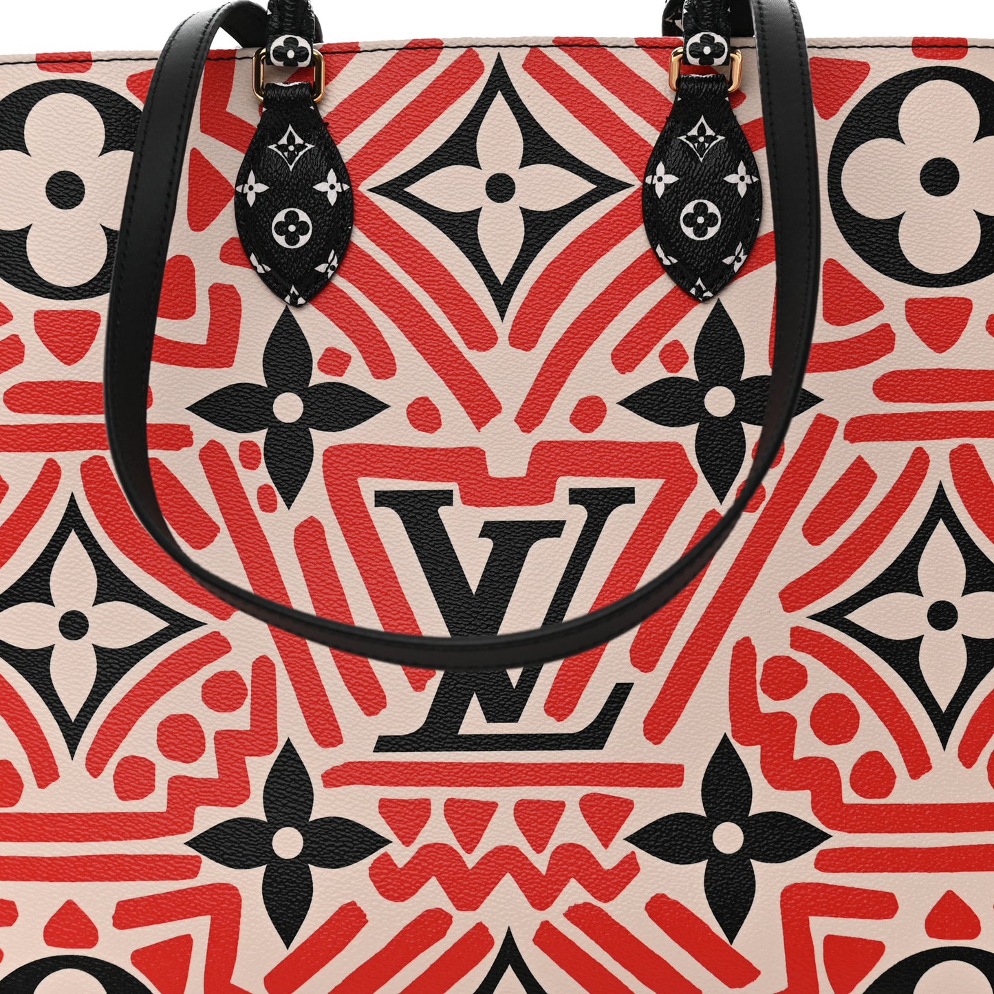Monogram Giant Crafty Onthego GM Creme Rouge Black