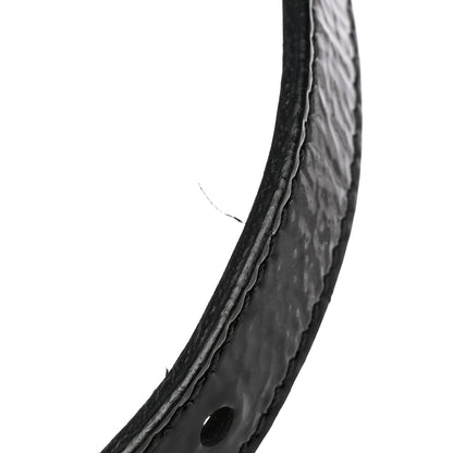 Gucci Skipper Calfskin Enamel GG 15mm Belt 80 32 Black 6 of 10
