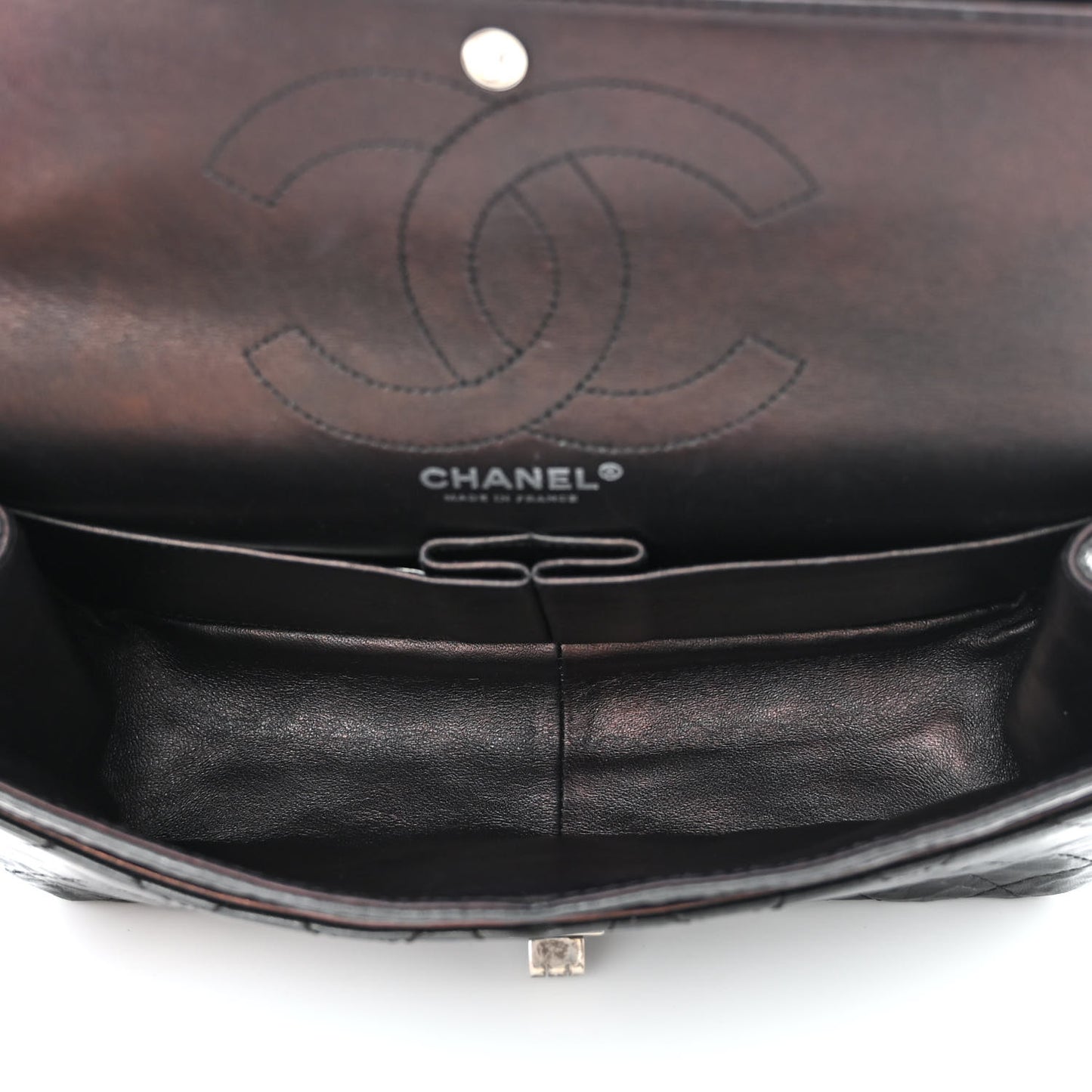 Aged Calfskin Quilted 2.55 Reissue 226 Flap Black
