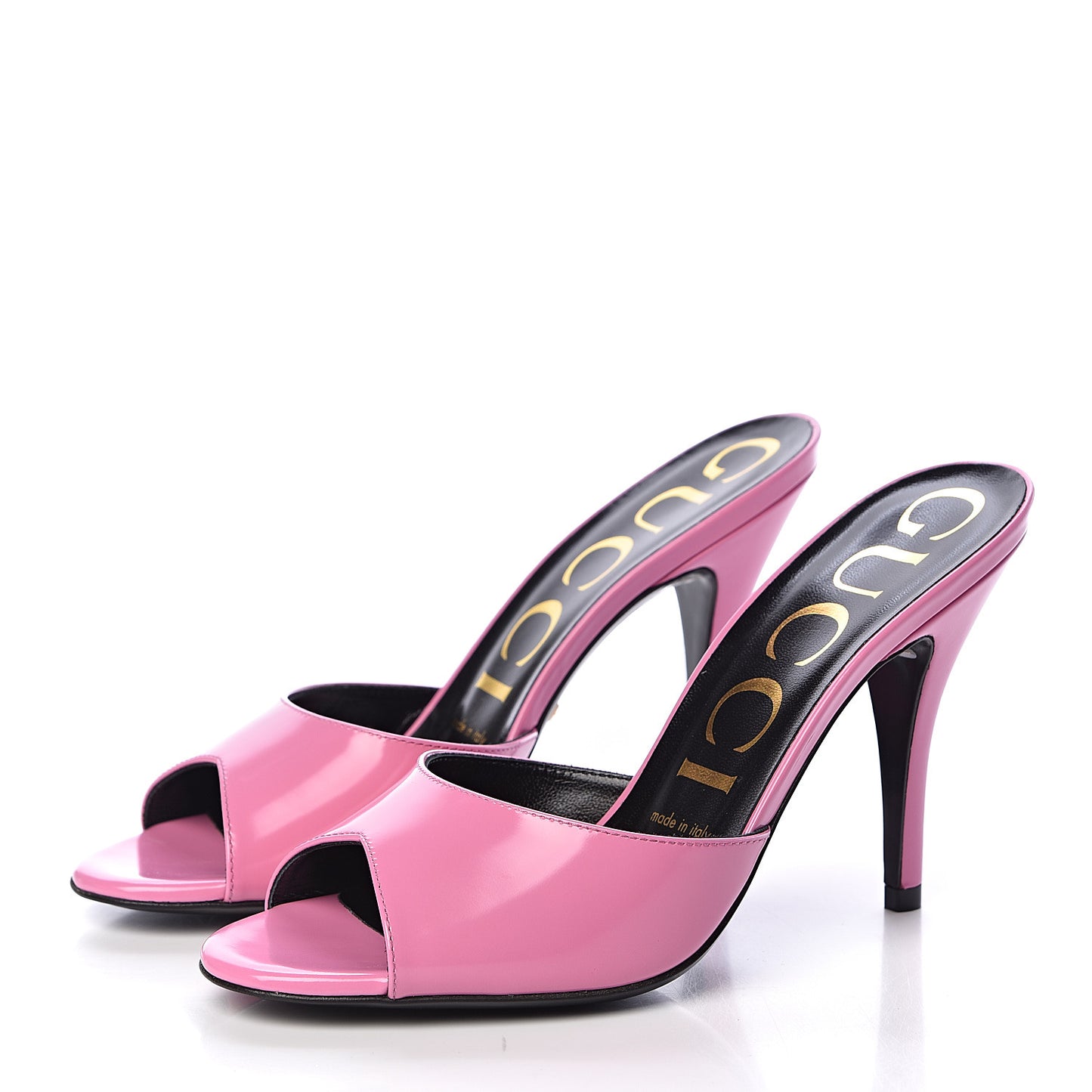 Calfskin High-Heel Slide 36 Bubblegum Pink