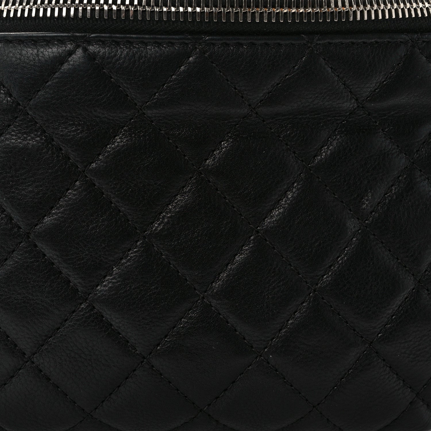 Chanel Calfskin Quilted Banane Waist Bag Fanny Pack Black 8 of 11