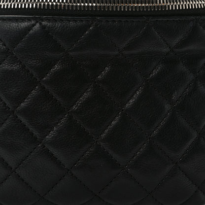 Chanel Calfskin Quilted Banane Waist Bag Fanny Pack Black 8 of 11