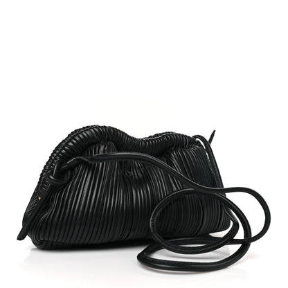 Mansur Gavriel Lambskin Pleated Mini Cloud Clutch Black 3 of 8