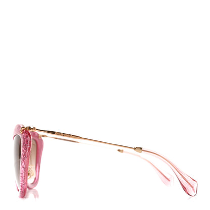 Miu Miu Acetate Metal Cat Eye Sunglasses SMU10N Pink 3 of 7