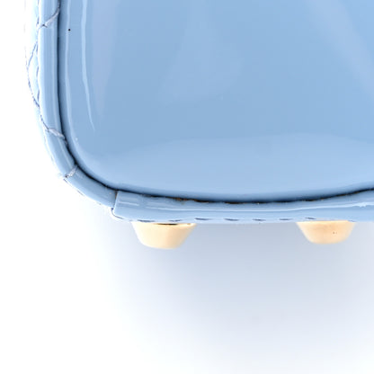 Christian Dior Patent Cannage Micro Lady Dior Cornflower Blue 13 of 14