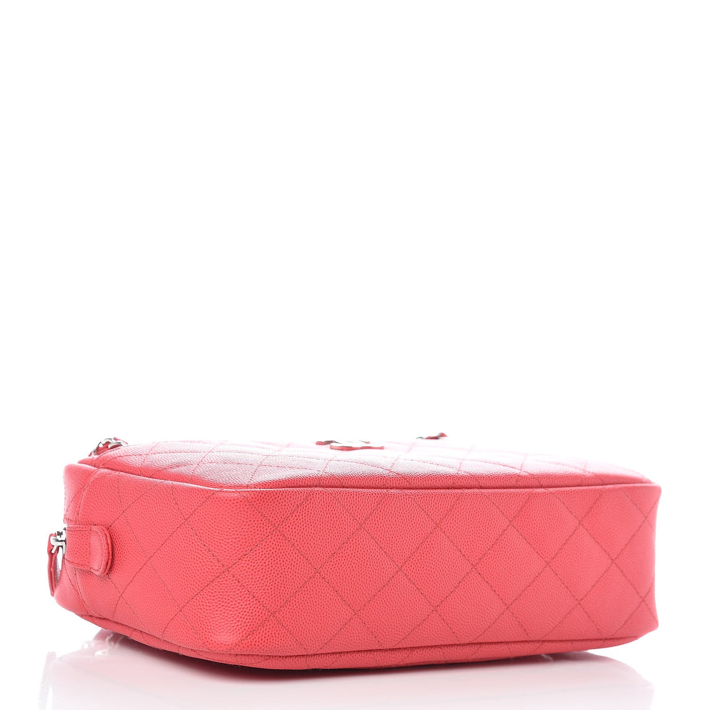 Caviar Quilted Camera Case Dark Pink