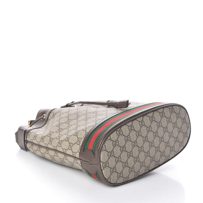 Gucci GG Supreme Monogram Web Ophidia Bucket Bag Brown 5 of 11