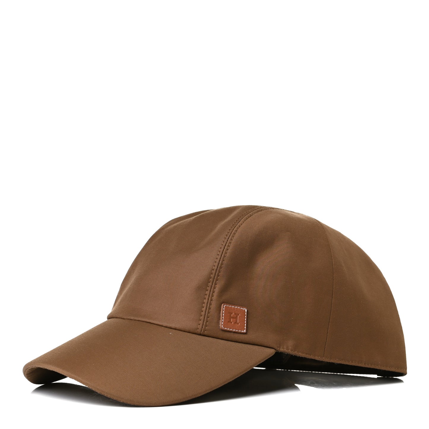 Technical Gabardine Calfskin H Droit Miles Cap 60 Nicotine