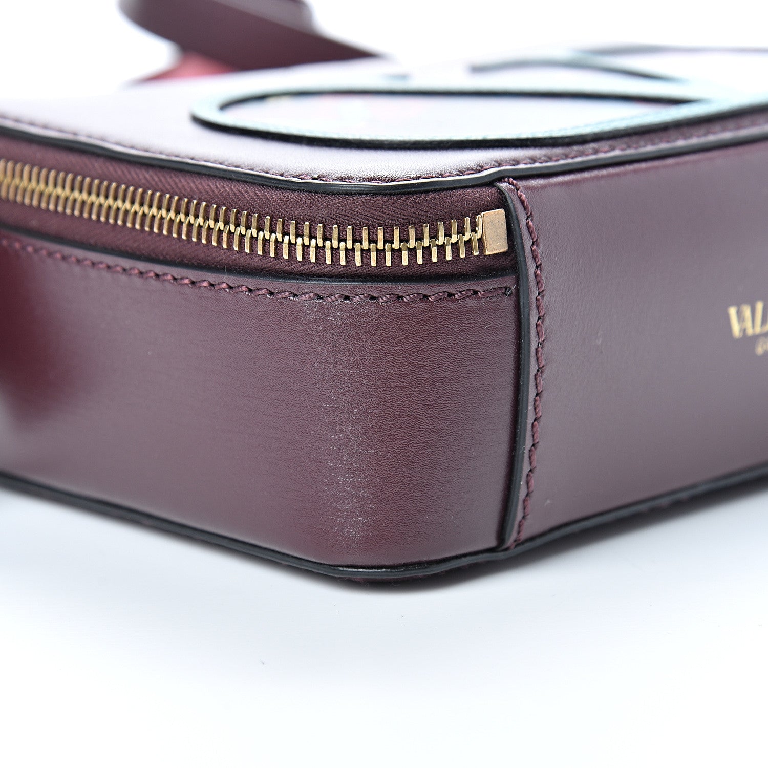 Valentino Garavani X UNDERCOVER Smooth Calfskin Graphic Print VSling Crossbody Bag Rubin 8 of 10