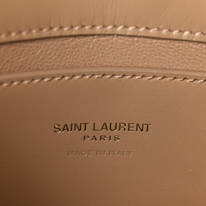 Saint Laurent Box Calfskin Mini Voltaire Shoulder Bag Dark Cork 6 of 11