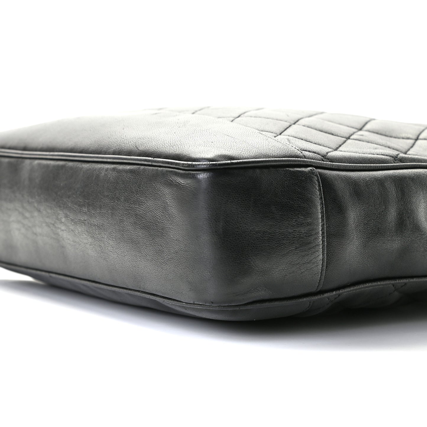 Lambskin Quilted Shoulder Bag Black