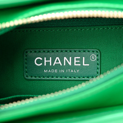 Chanel Aged Calfskin Quilted Small Gabrielle Hobo Green 6 of 13