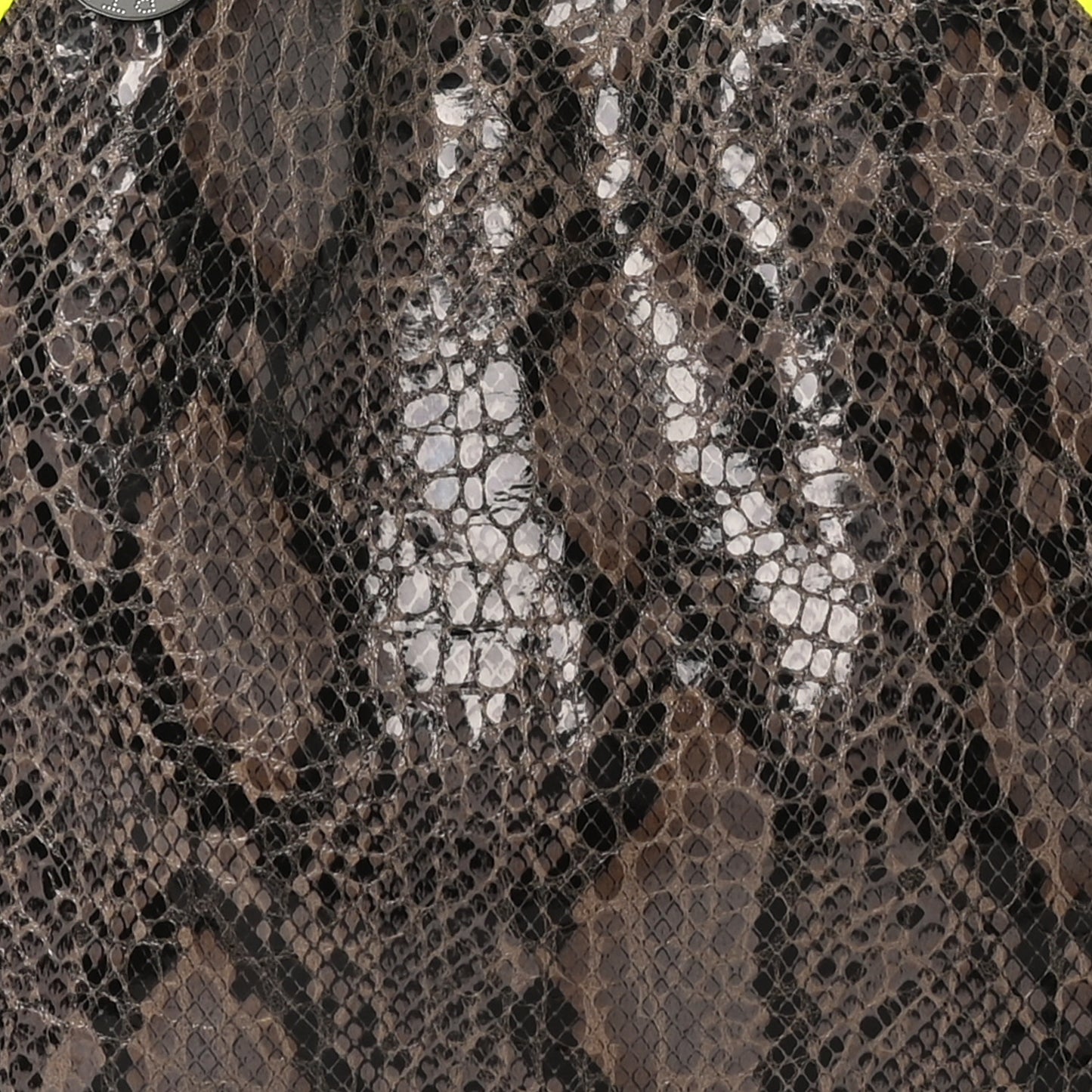 Eco Python Small Falabella Tote Beige Yellow