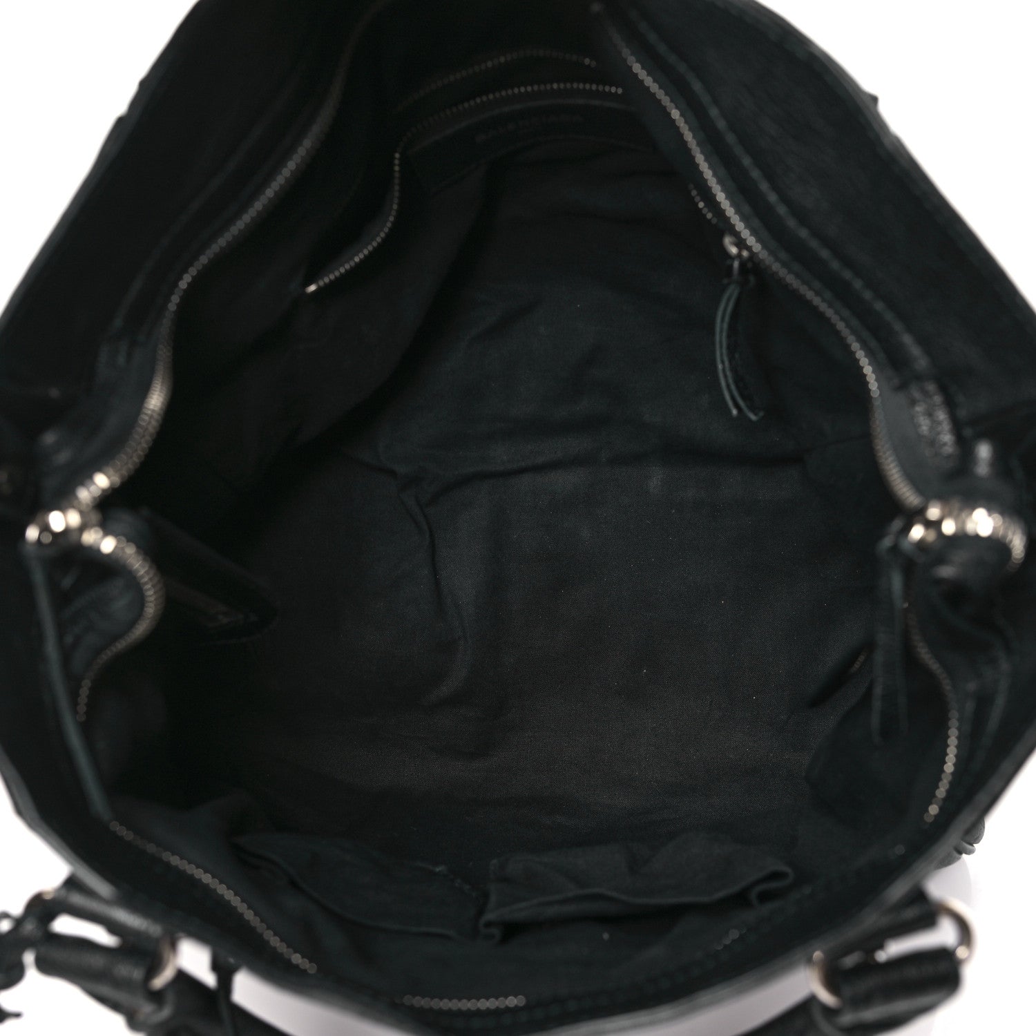 Balenciaga Chevre Silver Metallic Edge Hardware Velo Black 5 of 10