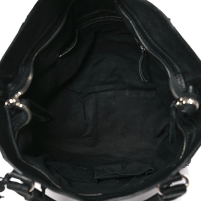 Balenciaga Chevre Silver Metallic Edge Hardware Velo Black 5 of 10
