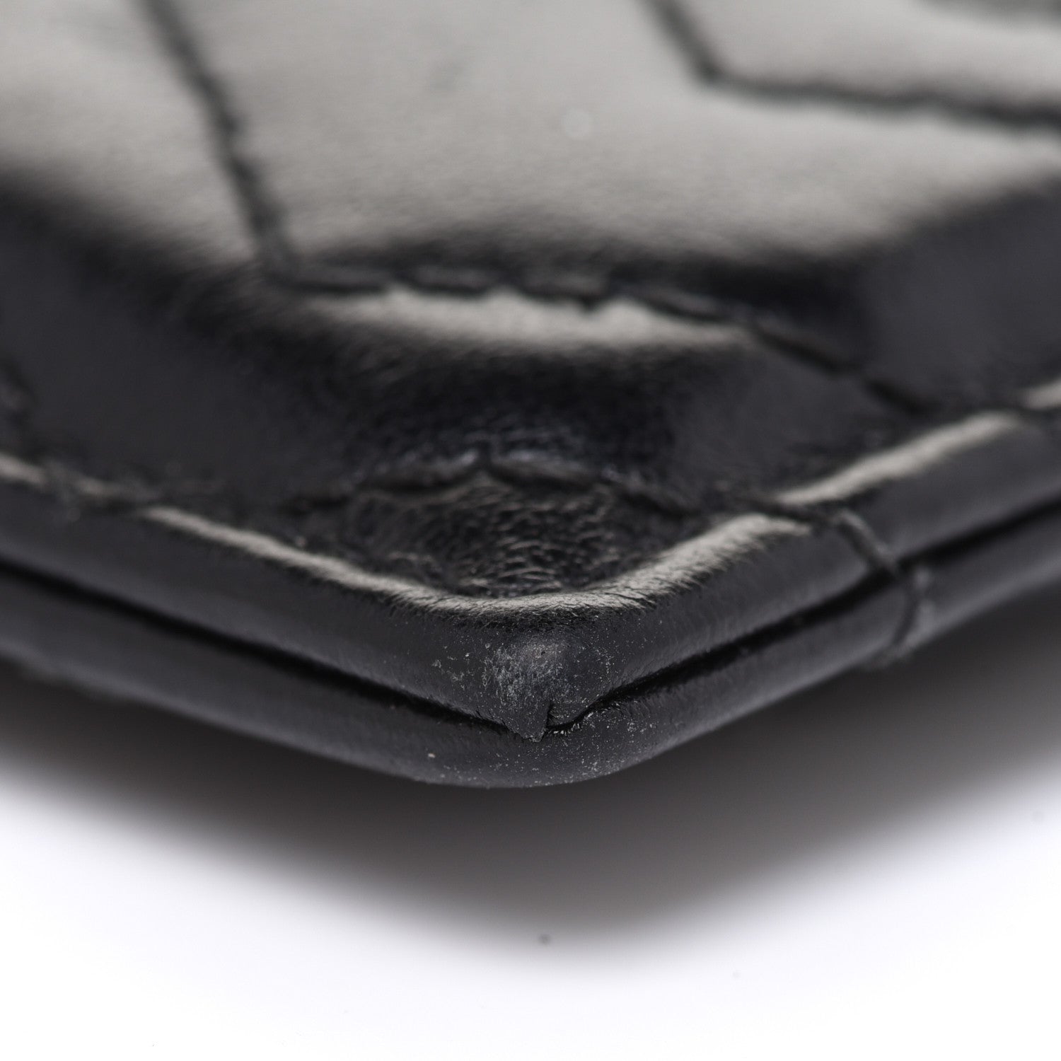 Gucci Calfskin Matelasse GG Marmont Card Holder Black 8 of 10