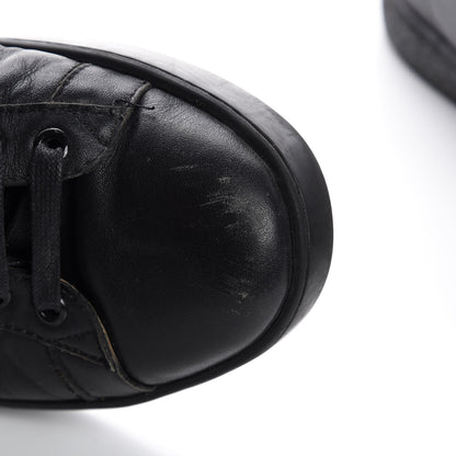 Gucci Calfskin Ayers Web Bee Embroidered Ace Sneakers 38 Black 18 of 19