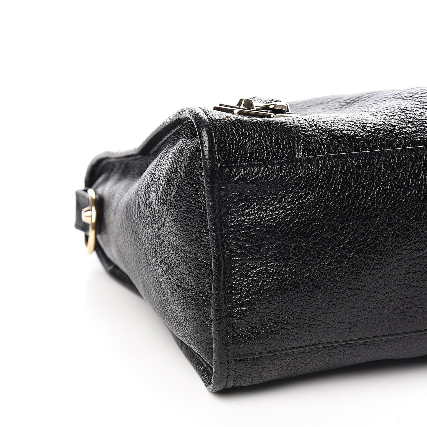 Chevre Gold Metallic Edge Hardware City Black